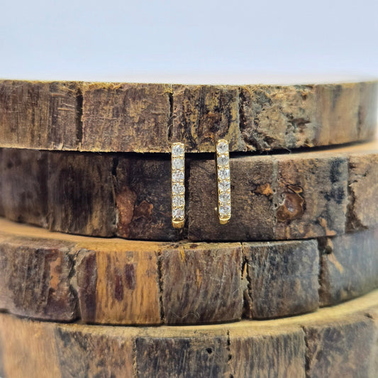 925 sterling silver Contour square hoop earrings for women with sculpted curved design