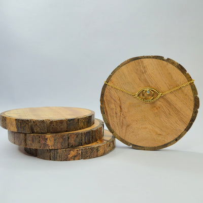 925 sterling silver Third Eye bracelet for women with eye symbol and central stone, minimalist spiritual jewellery