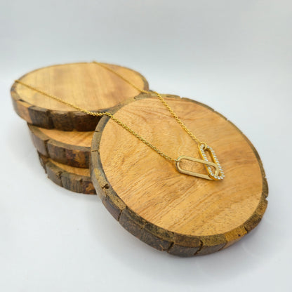 925 sterling silver Nexus interlinked pendant necklace with geometric rectangular links, minimalist everyday wear chain for women.