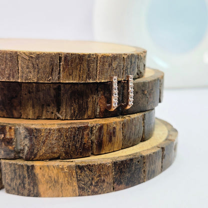 925 sterling silver Contour square hoop earrings for women with sculpted curved design